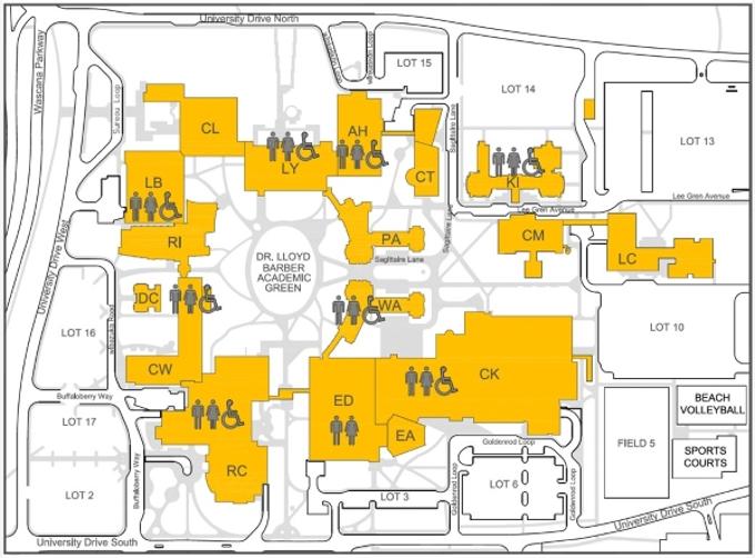 campus all gender map