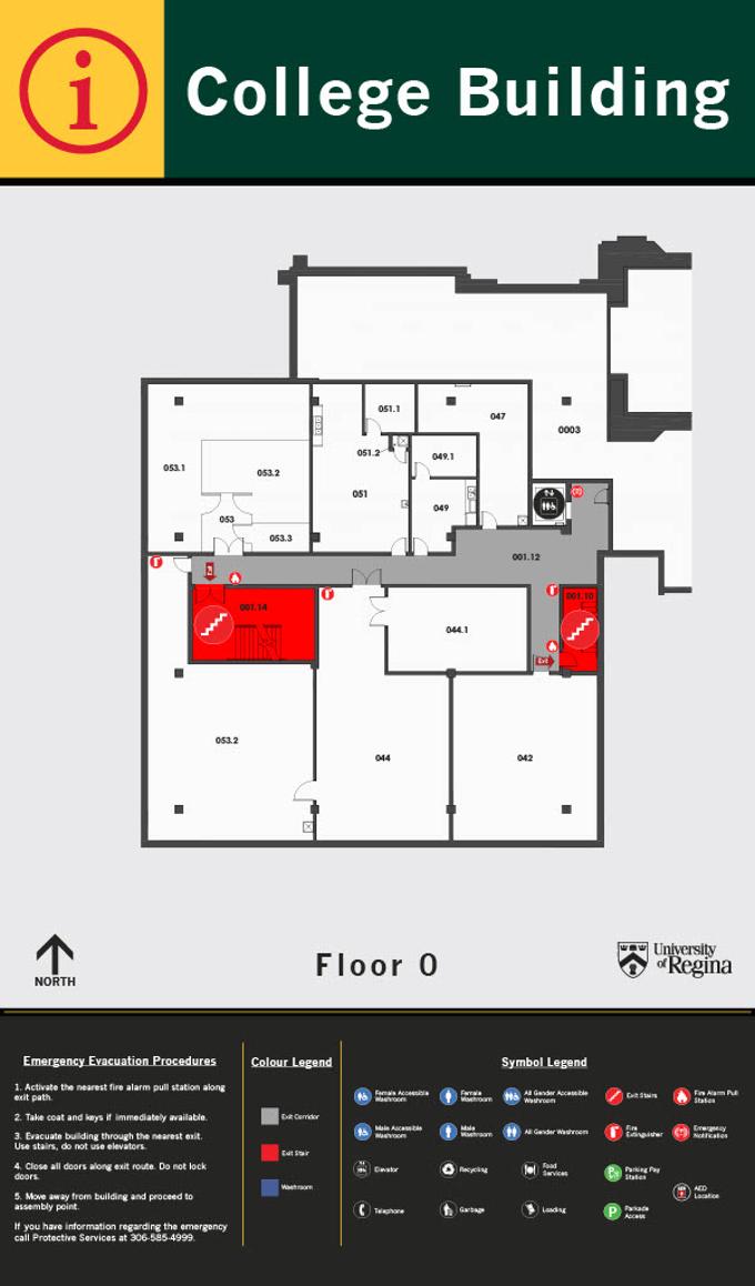 College Building Floor Zero layout