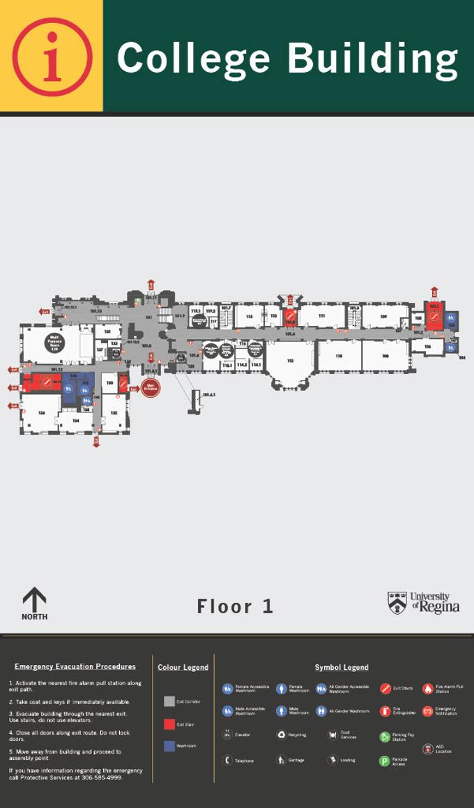 College Building First Floor layout