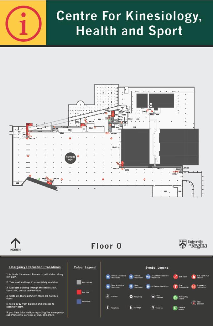 Centre for Kinesiology, Health and Sport Floor Zero layout