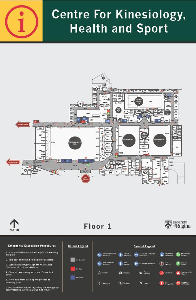 Centre for Kinesiology, Health and Sport First Floor layout