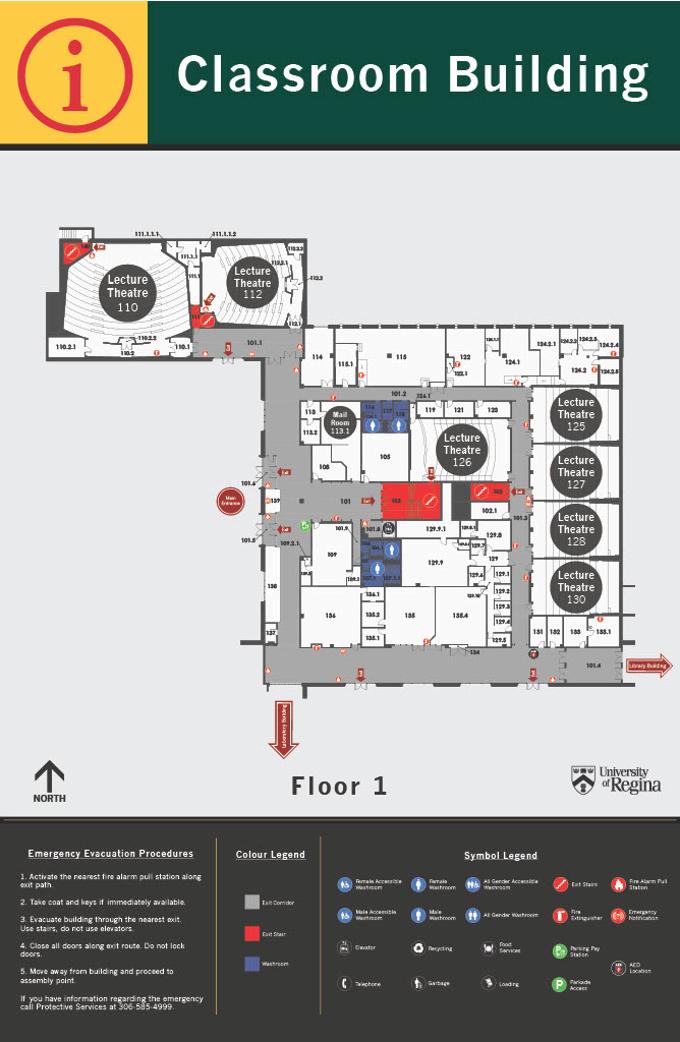 Classroom Building First Floor layout