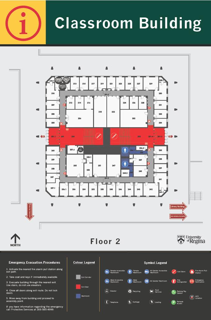 Classroom Building Second Floor layout
