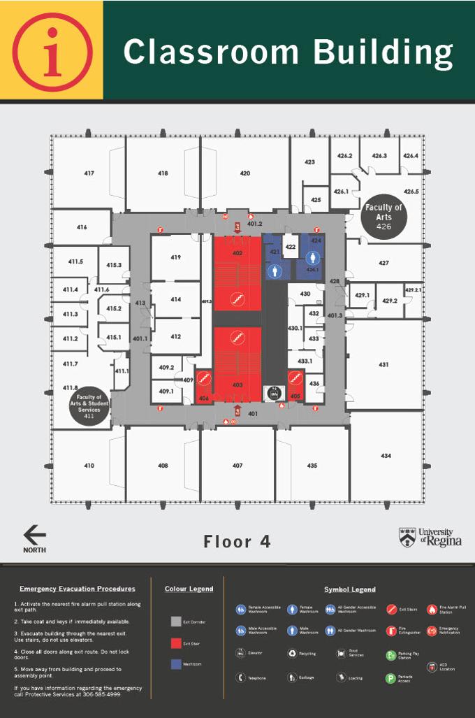 Classroom Building Fourth Floor layout