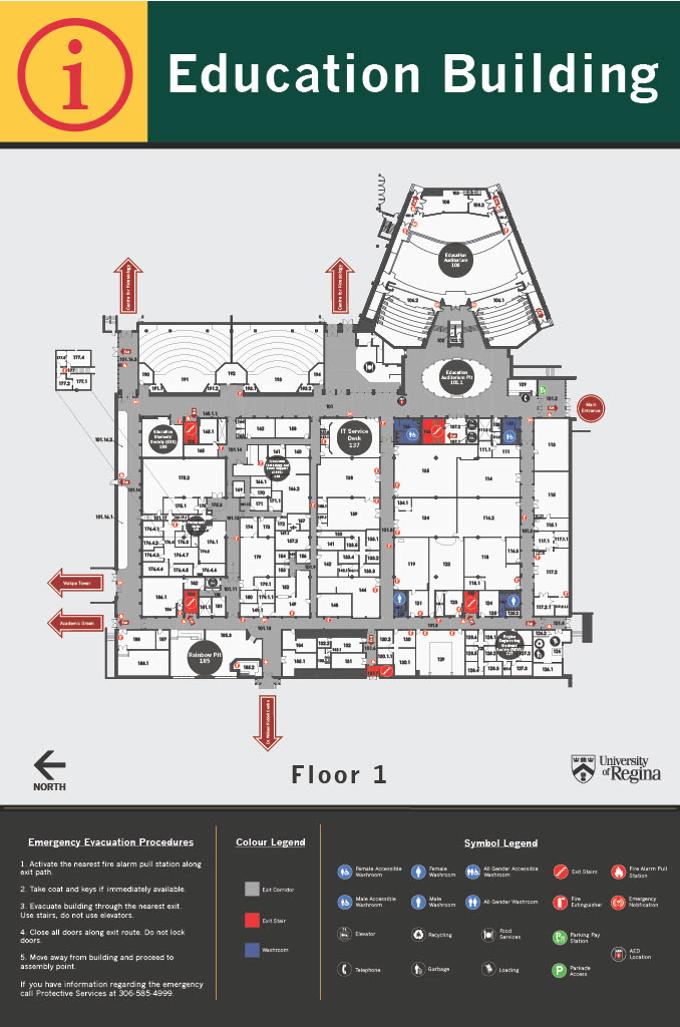 Education Building First Floor layout