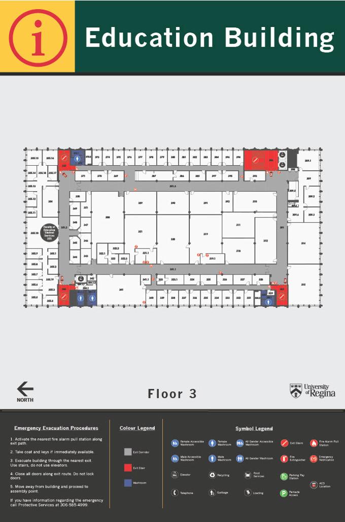 Education Building Third Floor layout
