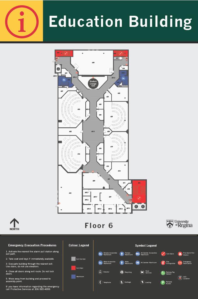 Education Building Sixth Floor layout