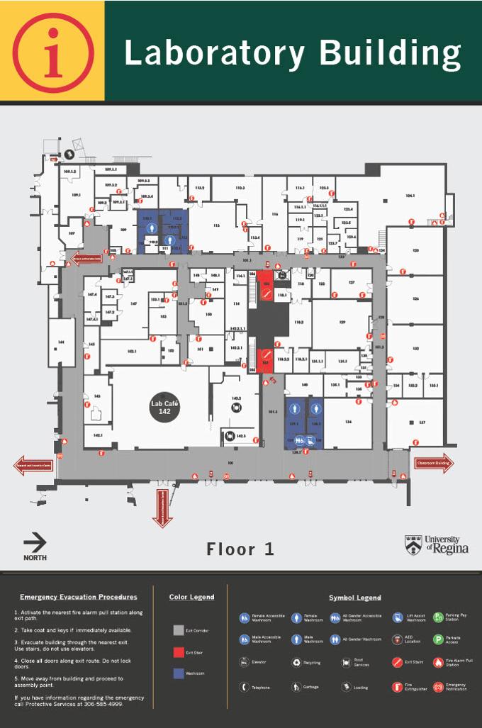 Laboratory Building First Floor layout