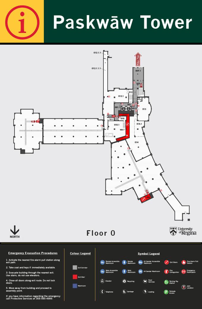 Paskwāw Tower Parkade layout
