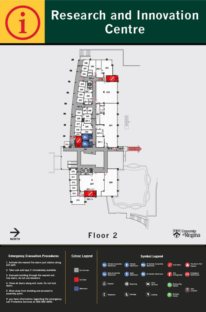 Research and Innovation Centre Second Floor layout