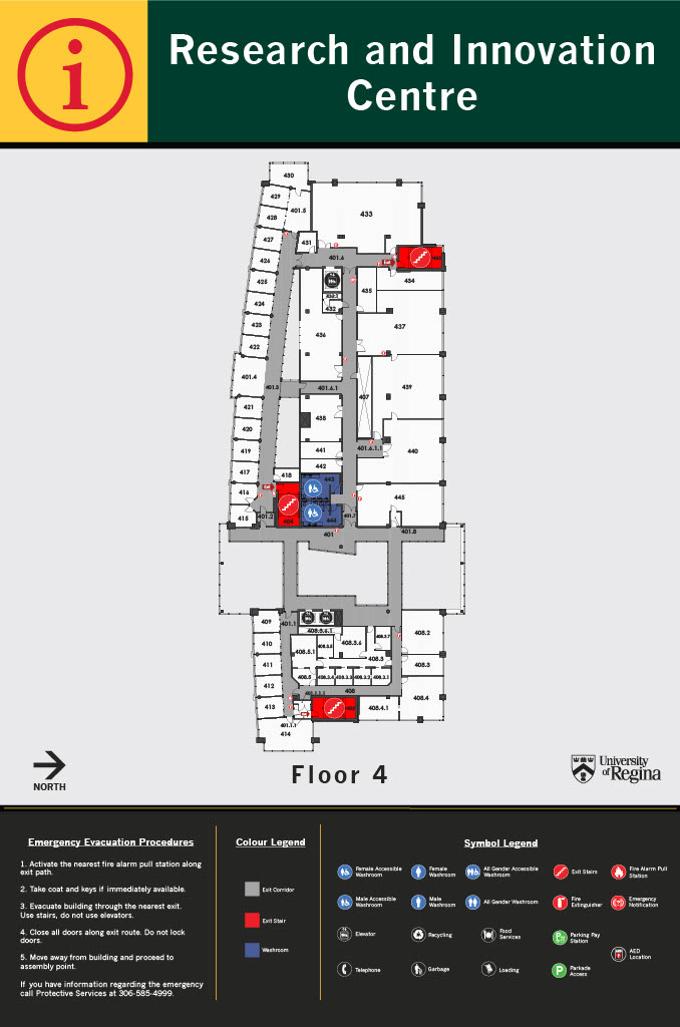 Research and Innovation Centre Fourth Floor layout
