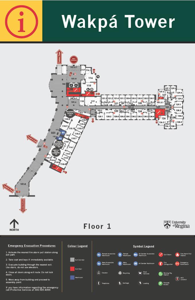 Wakpá Tower First Floor layout