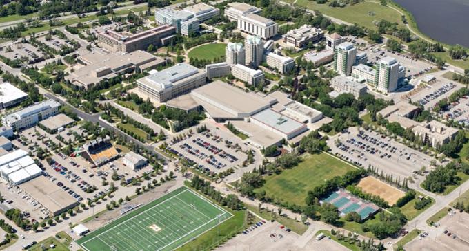 Aerial view of the U of R