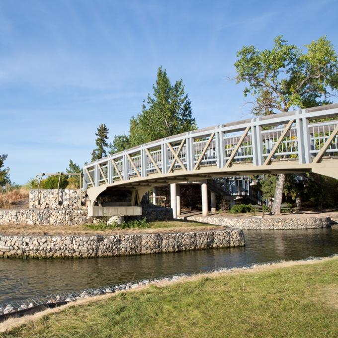 bridge in park