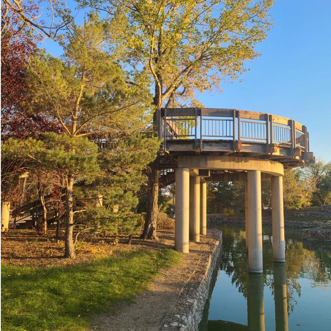 Viewing deck in Wascana Park