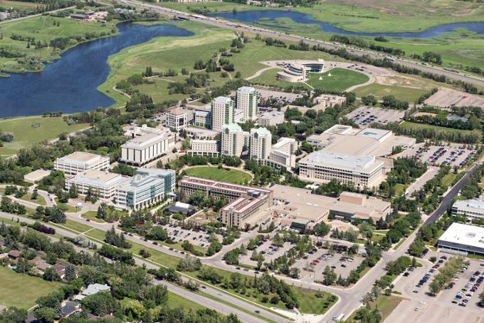 campus aerial view