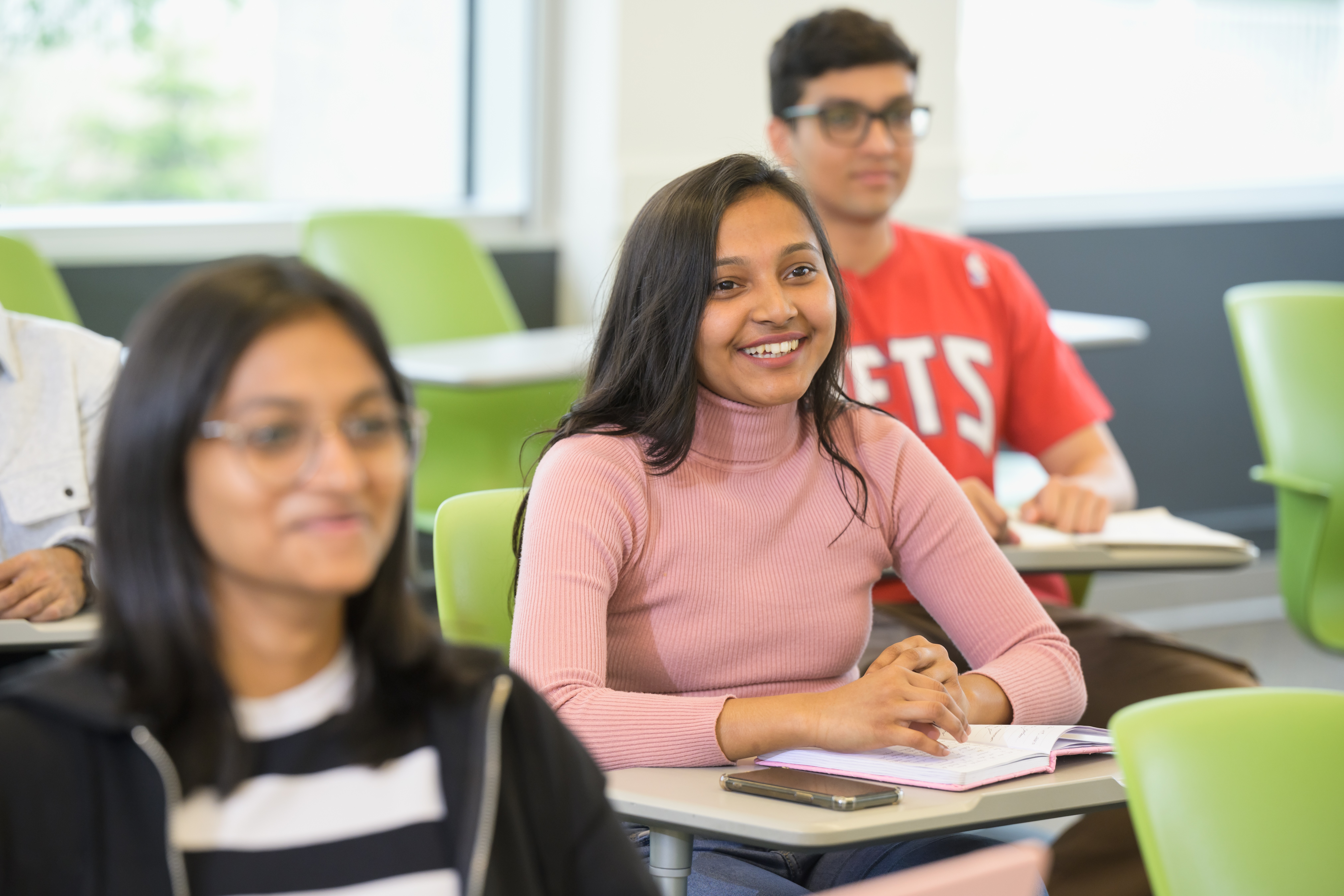 students sitting in a classroom