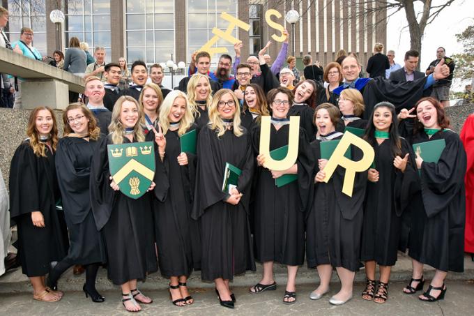 Group of students at convocation