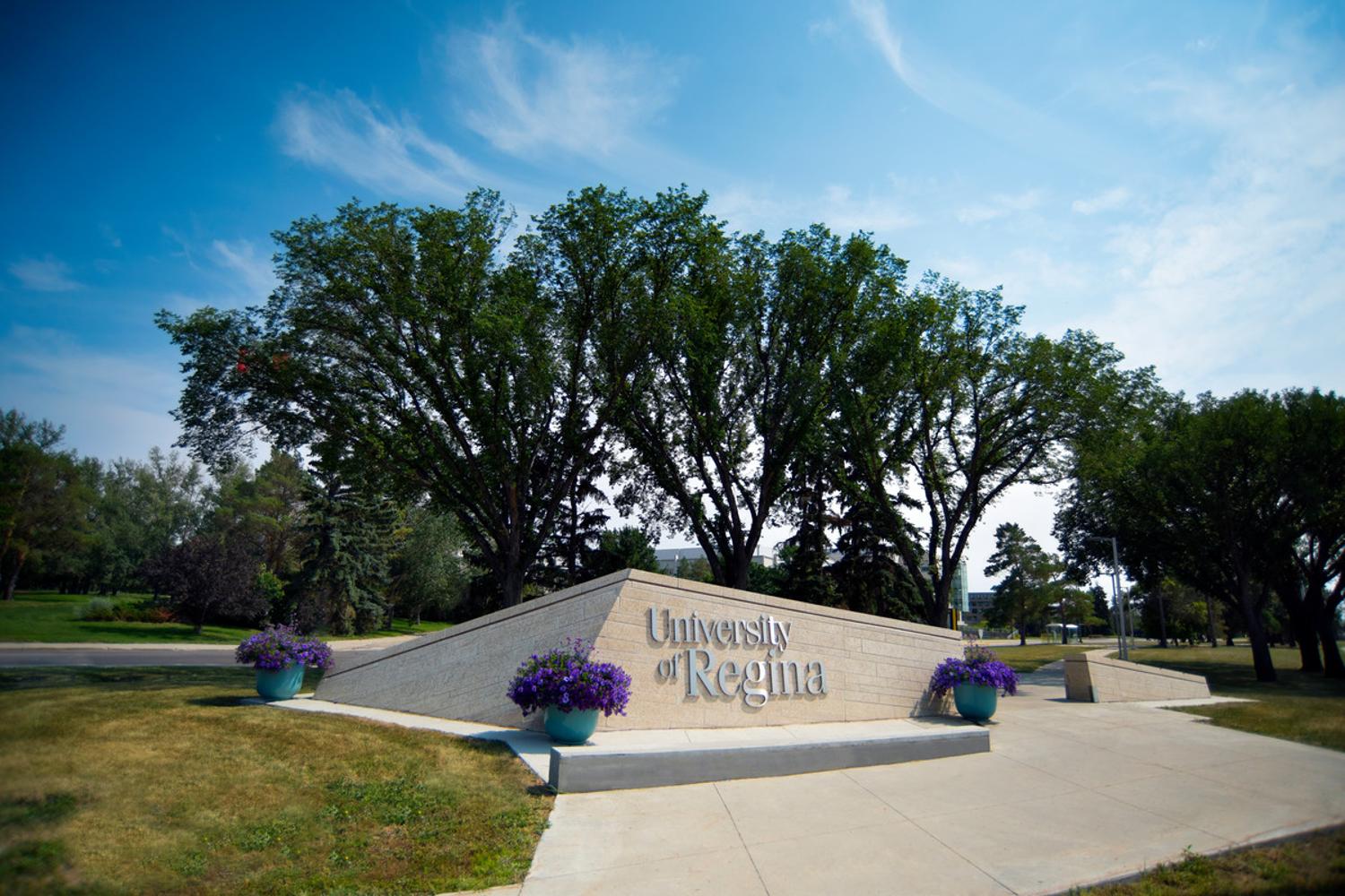 U of R sign on campus 