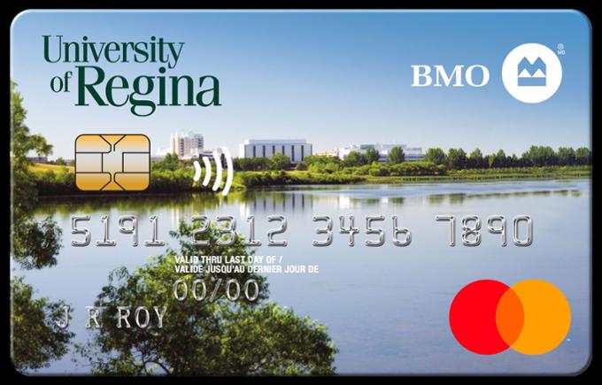 sample design of the BMO University of Regina Mastercard 