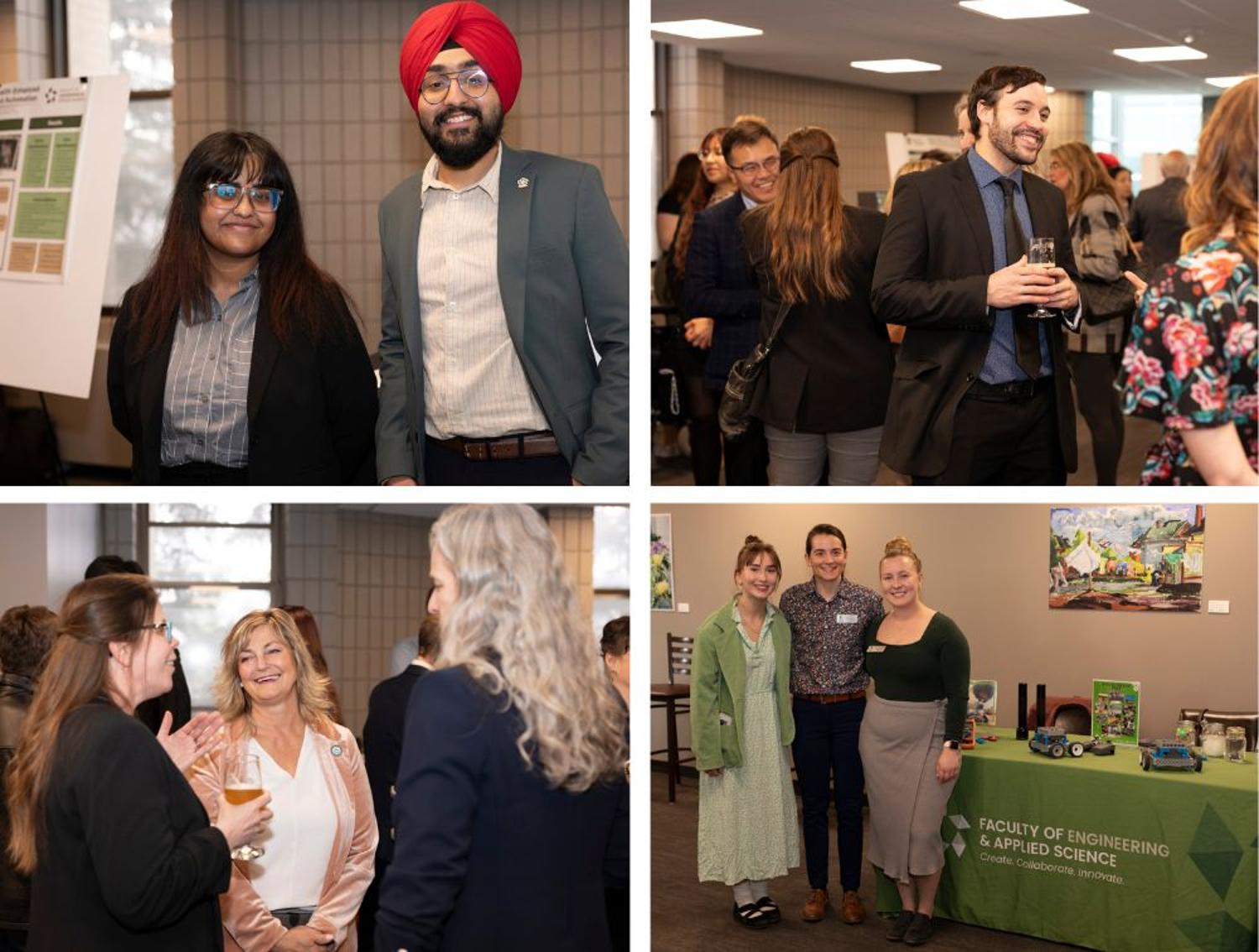 Guests at the Chancellor's Community dinner and engineering showcase on April 17sses audience