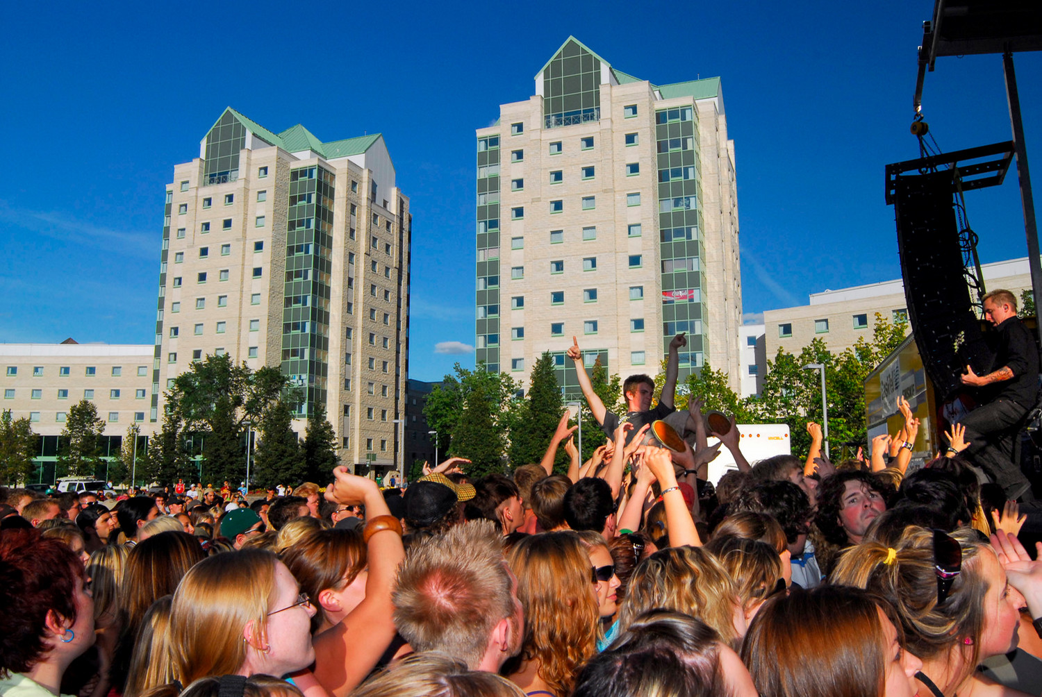 People at outdoor concert