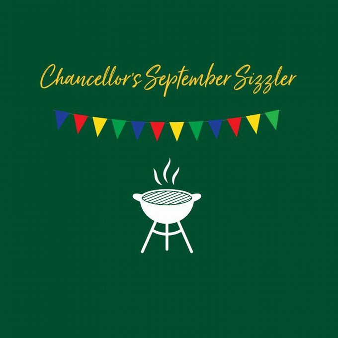 Graphic with hibatchi and streamers.