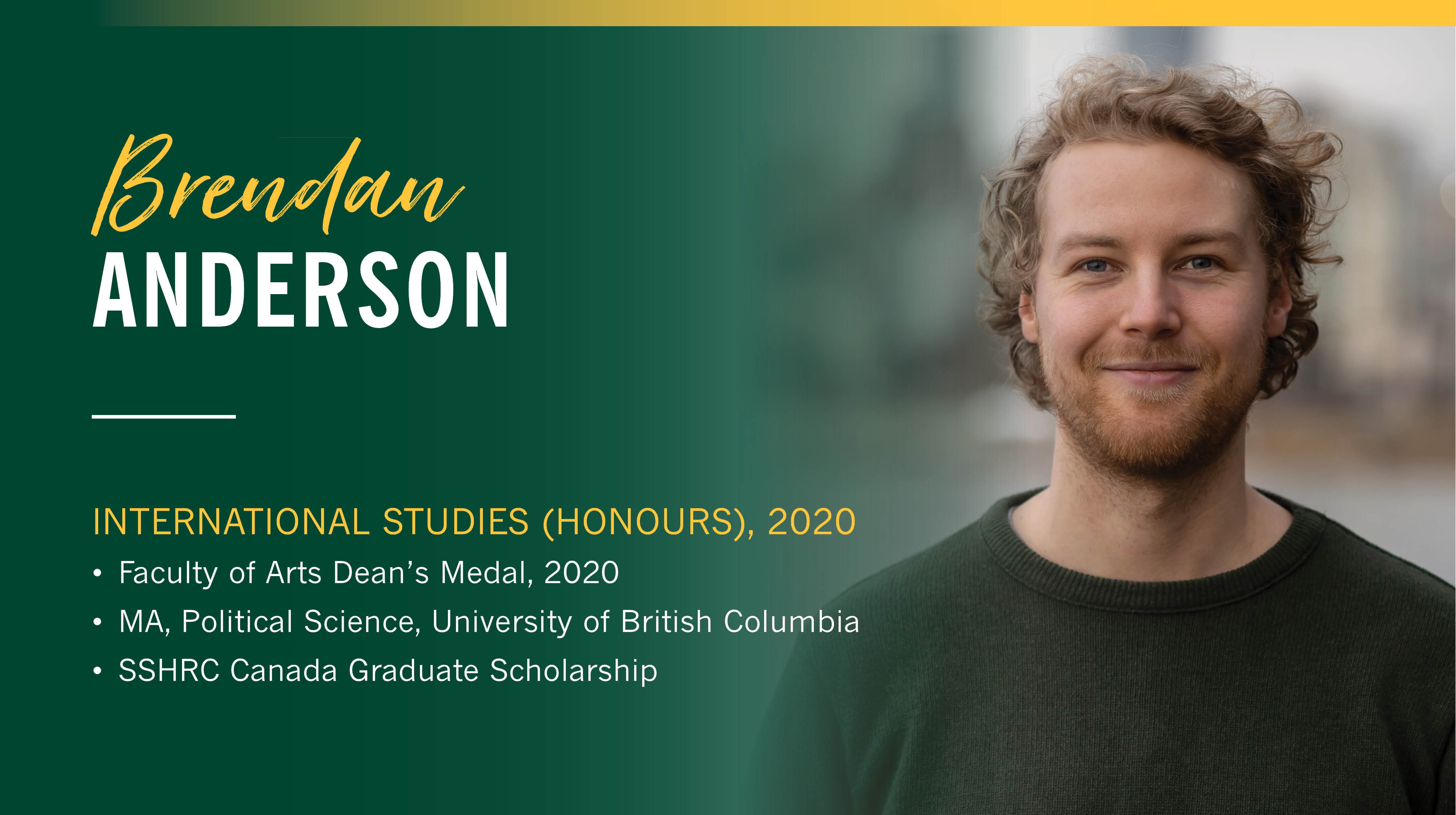 Brendan Anderson This program taught me to think in terms of systems, holding onto complexity and diverse perspectives. Systems thinking has proven to be a powerful analytical tool in every position I’ve had since
