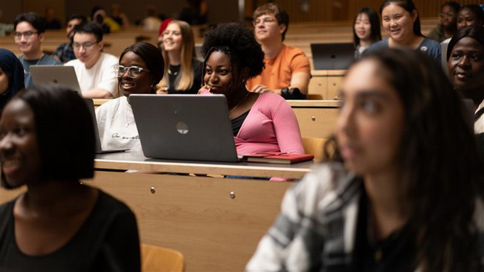 Students in a classroom