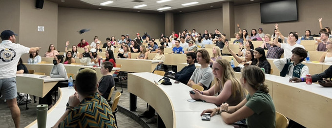 Students in a classroom