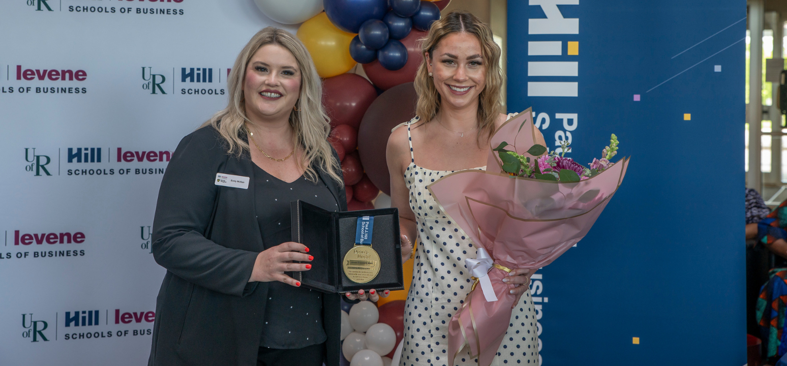 student receiving award