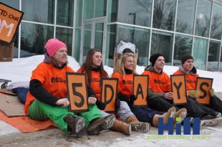 BSS "5 Days for the Homeless" event ran from March 10 to 15.  5 students slept outside and were "homeless" for 5 nights to raise awareness for homelessness and raise funds for Carmichael Outreach.