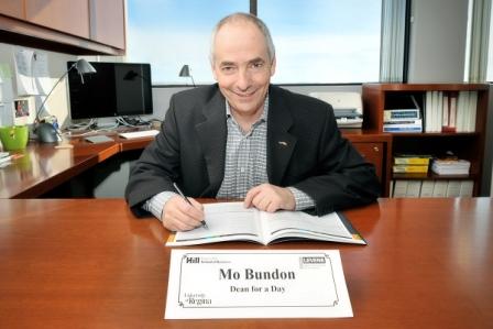 Mo Bundon visited the Faculty of Business Administration as "Dean for the Day" on February 25