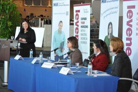  The first session of CDC 2014 on February 7 discussed “Women in Leadership”. President Timmons moderated the session.