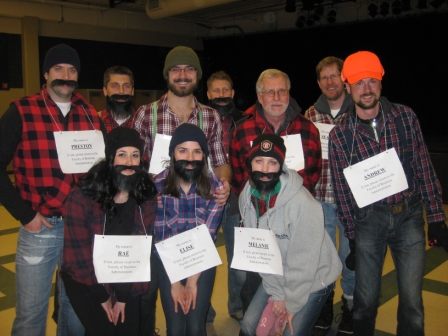 The Faculty of Business Administration lumber jack team at the annual BSS Keg-a-Rama event and fundraiser on March 28