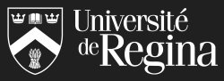 U of R logo white on black