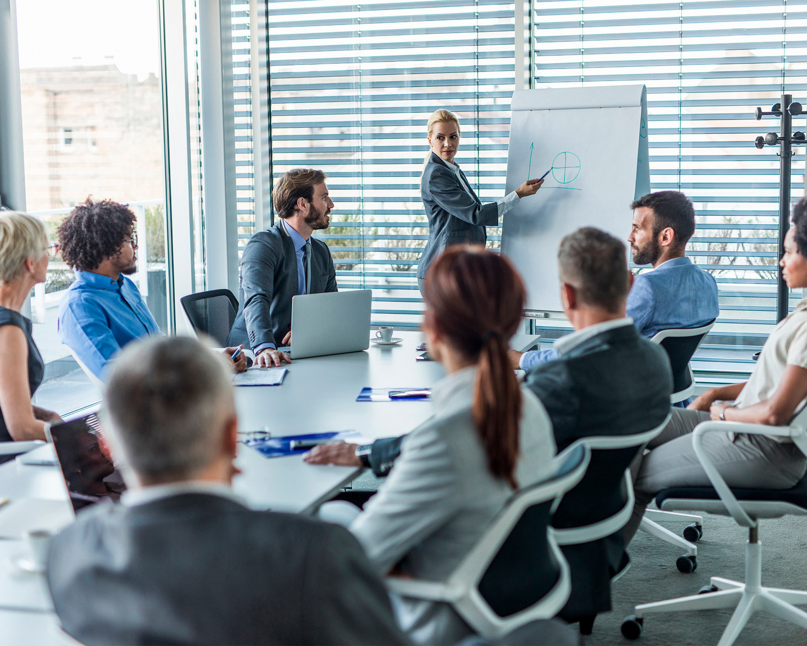 a group of employees working together