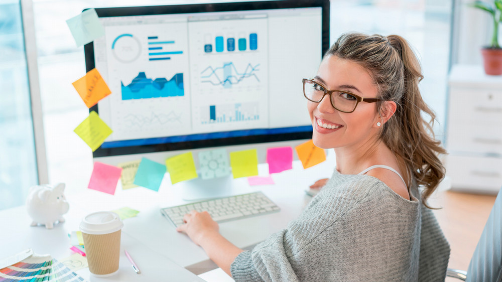 Woman smiling at camera