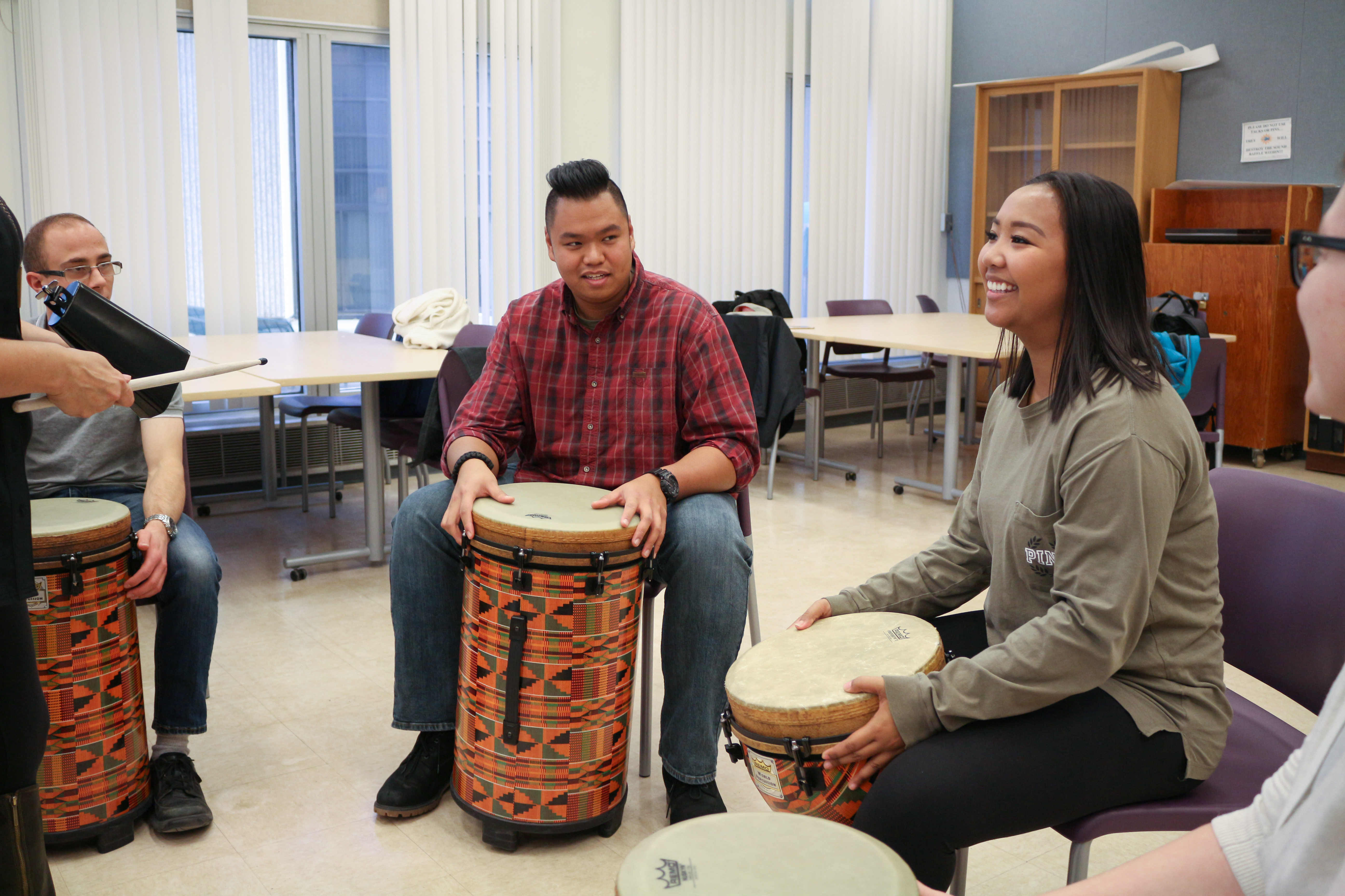 students playing instruments