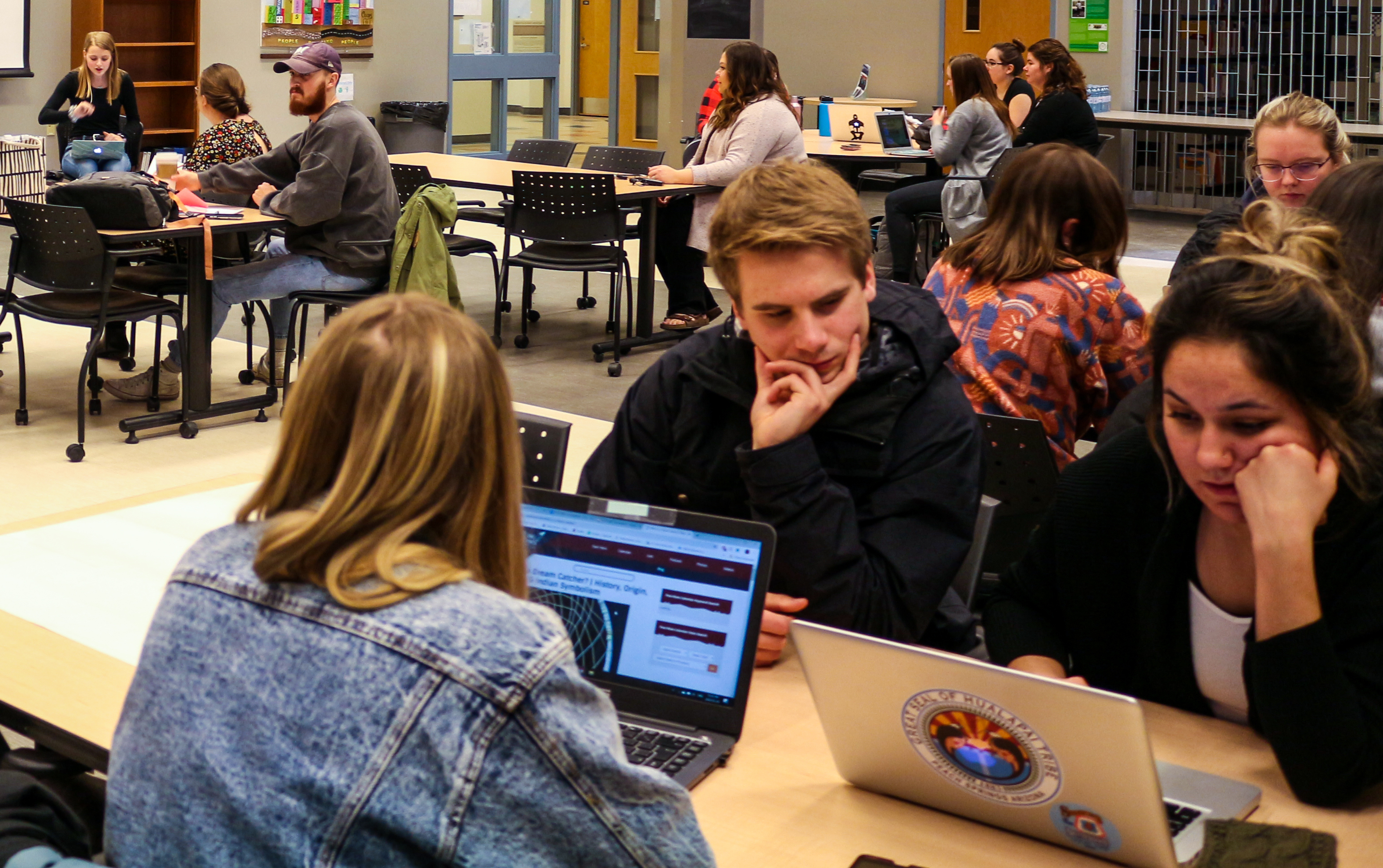 students at a PD event