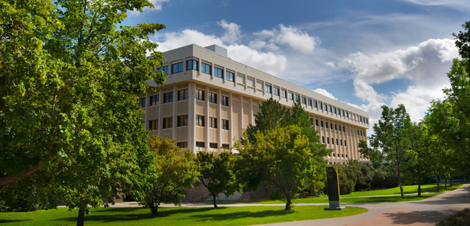 Education Building Summer Time