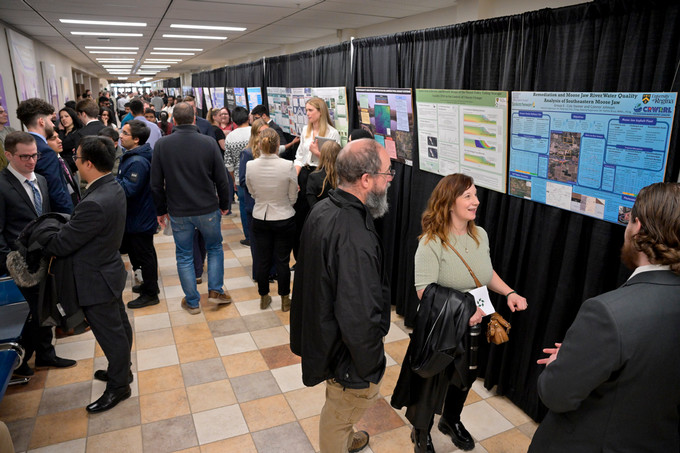 Capstone Poster presentation hallway