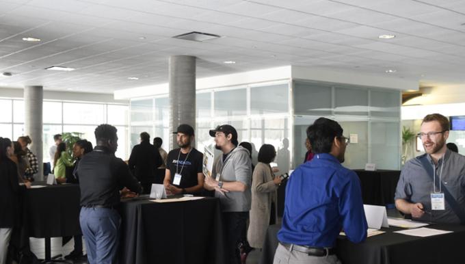 students networking