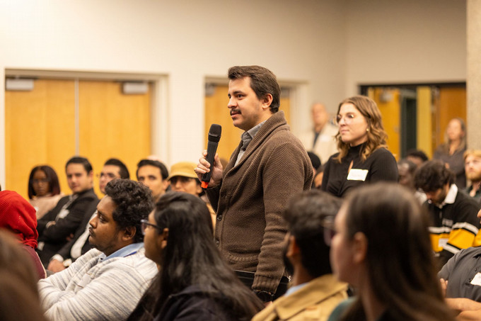Student asking a question