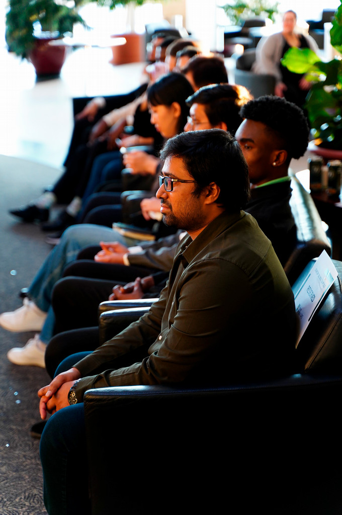 Students sitting 