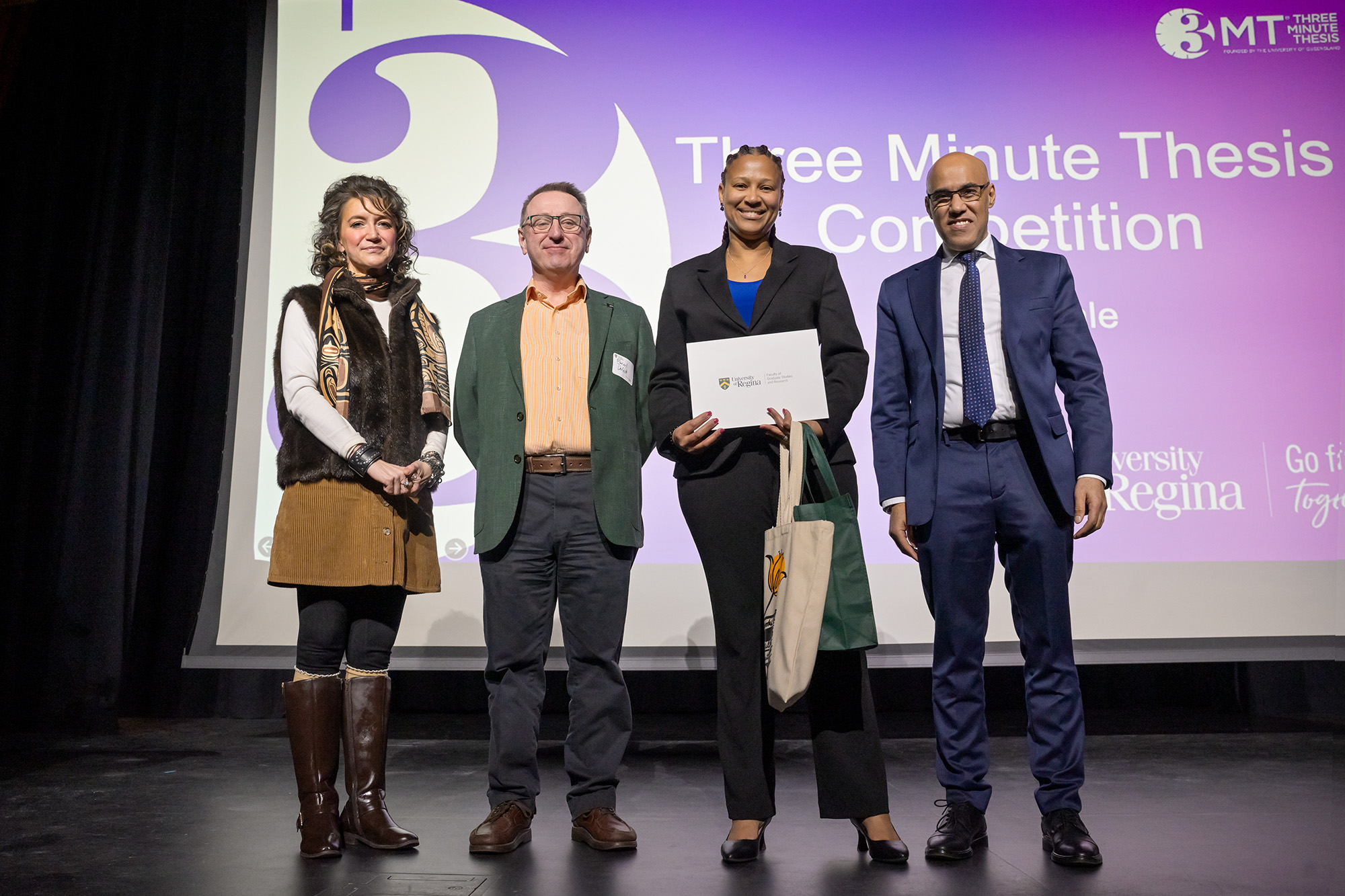 2026 3MT winner with FGSR & sponsors