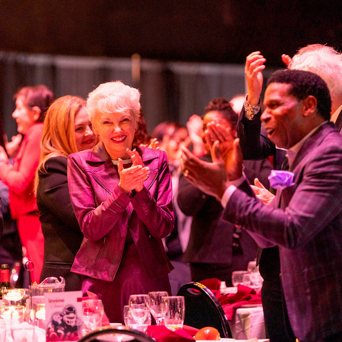 Levene Dinner - clapping