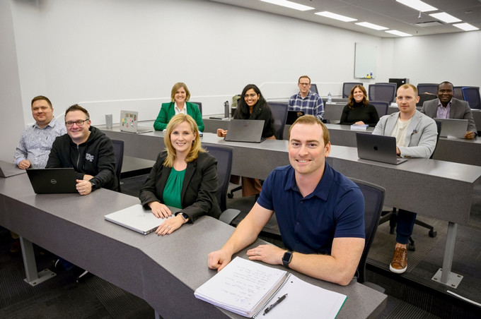 students in class