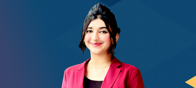 woman smiling