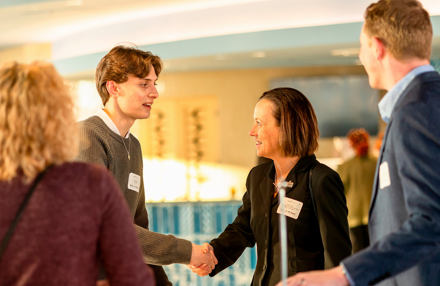 students networking